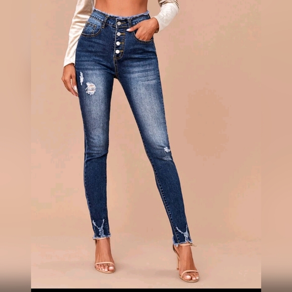 Shein Ripped Skinny Jeans - Picture 1 of 3